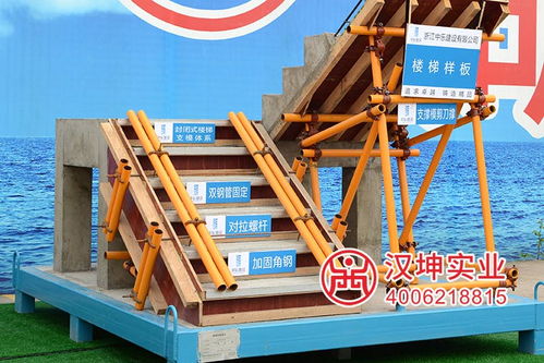 專業鑄就信賴 漢坤實業工地樓梯樣板展示引領行業標準，服務超千家企業